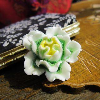 Ceramic Flower Brooch