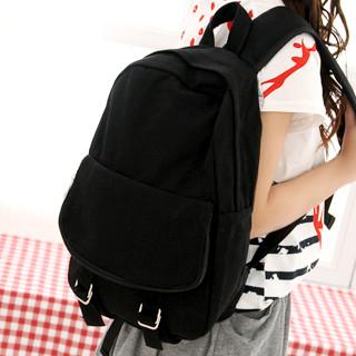 Canvas Backpack Black - One Size
