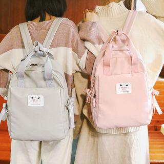 Bow-accent Applique Backpack