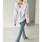 Chain-trim Loose-fit Shirt