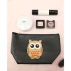 Owl-appliqu  Cosmetic Pouch