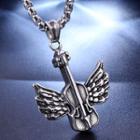 Guitar Wings Pendant Without Chain - Pendant - Silver - One Size
