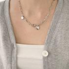 Heart Oblong-chain Necklace