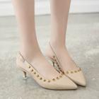Studded Pointed Sandals