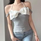 Cold-shoulder Bow Camisole Top