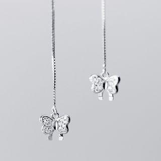 Butterfly Earring 1 Pair - S925 Silver - One Size