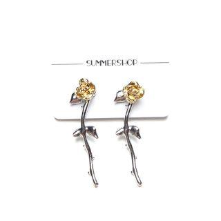Rose Stud Earring As Shown In Figure - One Size