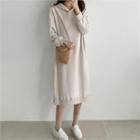 Hooded Napped Pullover Dress