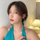 Chained Alloy Cuff Earring 1 Piece - Clip On Earring - Silver - One Size