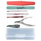 Manicure Tool Kit With Box - Set Of 7 - One Size