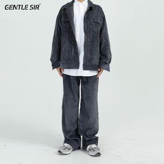 Corduroy Shirt Jacket / Wide-leg Pants