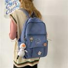 Bear Embroidered Backpack