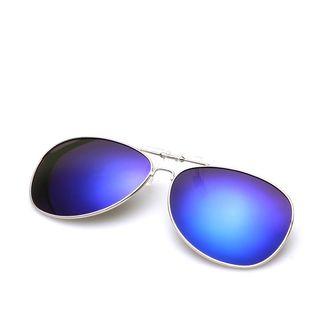Mirrored Aviator Clip-on Sunglasses