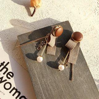 Corduroy Strap Statement Earring