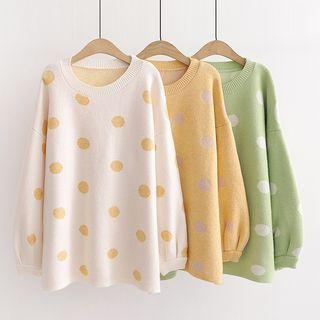 Dotted Loose-fit Sweater