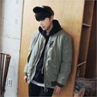 Padded Boxy-fit Flight Jacket