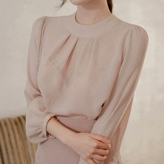 Dali Hotel Bishop-sleeve Chiffon Blouse
