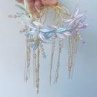 Set Of 2: Faux Pearl Fringed Hair Stick