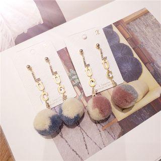 Bobble Rhinestone Dangle Earring