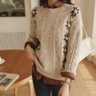 Pompom Patterned Sweater