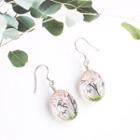 Faux Crystal Tree & Butterfly Dangle Earring