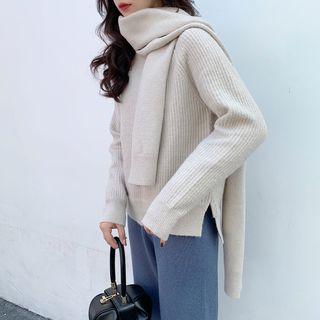 Sweater / Scarf / Knit Harem Pants