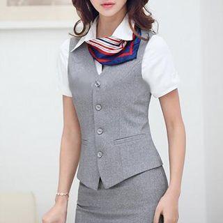 Set: Dress Vest + Pencil Skirt