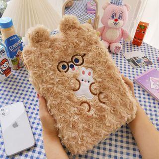 Fluffy Cartoon Tablet Pouch
