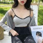 Set: Camisole Top + Light Jacket