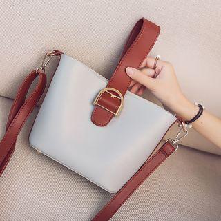 Convertible Zip Buckle-detail Handbag