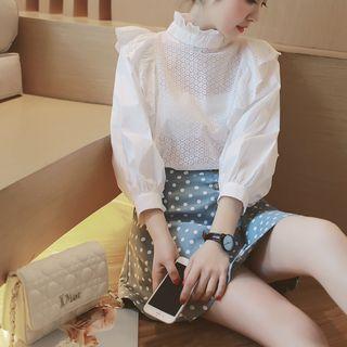 Ruffle Trim Blouse