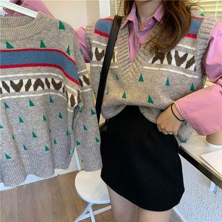 Patterned Sweater / Knit Vest