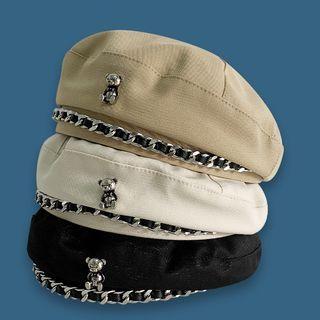 Bear Chained Beret Hat