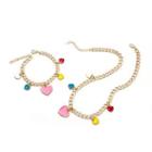 Heart Alloy Bracelet / Necklace