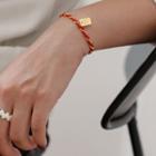 Tag Stainless Steel Red String Bracelet