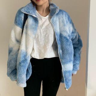 Tie-dye Fleece Zip Jacket