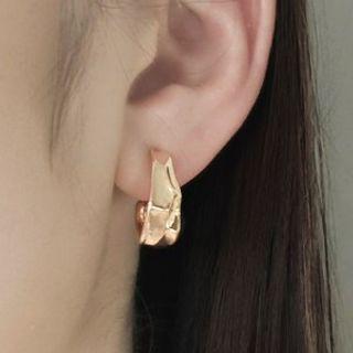 Alloy Clip-on Earring 1 Pair - With Soft Padded Clip - Gold - One Size