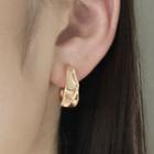 Alloy Clip-on Earring 1 Pair - With Soft Padded Clip - Gold - One Size