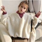 Two-tone Fleece Pullover
