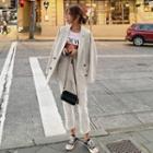 Set: Double Breasted Blazer + Dress Plants