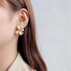 Alloy Flower Earring 1 Pair - E2198 - Gold - One Size