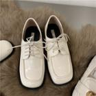 Square-toe Lace Up Shoes / Mary Jane Shoes