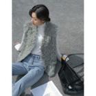 Fluffy Single-breasted Vest