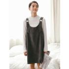 Long Sleeve Sweatshirt / Corduroy Jumper Dress
