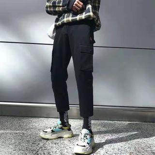 Cropped Sports Cargo Pants