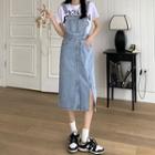 Split Denim Dress