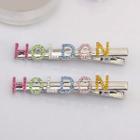 Rhinestone Lettering Hair Clip / Set