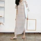 Striped Maxi T-shirt Dress