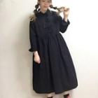 Long-sleeve Top / Bow-accent Maxi Dress