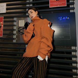 Turtleneck Cut-out Sweater